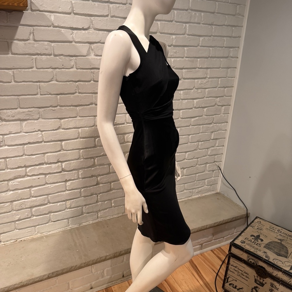 REISS Black Asymmetrical One Shoulder Cocktail Size 4 NWT Bodycon - Picture 7 of 15